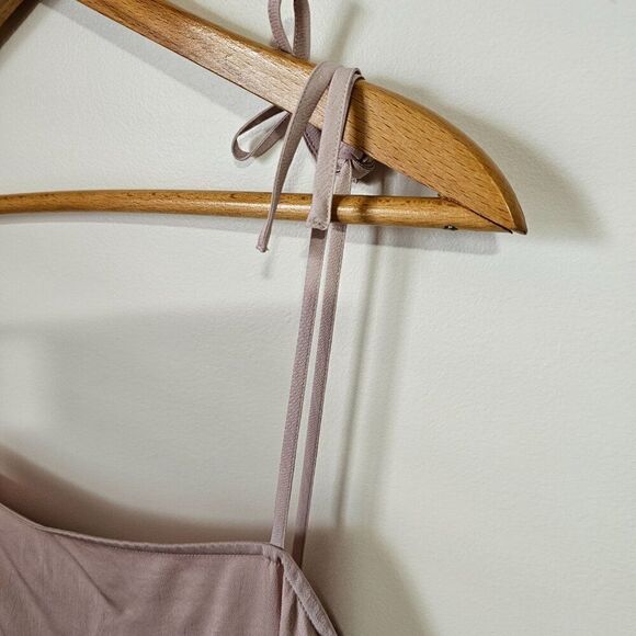 NWT EXPRESS LIGHT PINK TIE SHOULDER TANK DRESS TIERED RUFFLED HEM SIZE XL - Picture 10 of 16